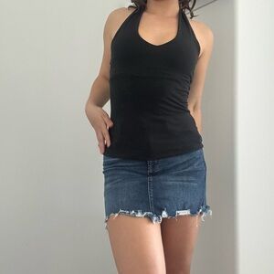 Black Halter Top